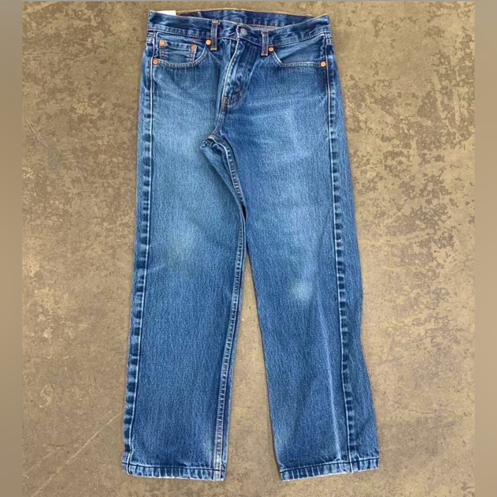 Vintage Y2K Levis 505 Regular wash straight faded denim jeans